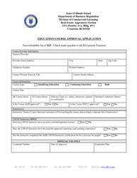 Education Course Approval Application - Rhode Island, Page 2