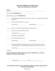 Rhode Island Supplemental Form to the Multi Jurisdictional Personal History Disclosure Form - Rhode Island, Page 4