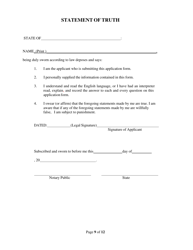 Rhode Island Supplemental Form to the Multi Jurisdictional Personal History Disclosure Form - Rhode Island, Page 9