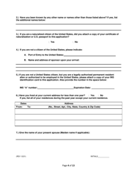 Service Employee Application - Rhode Island, Page 4