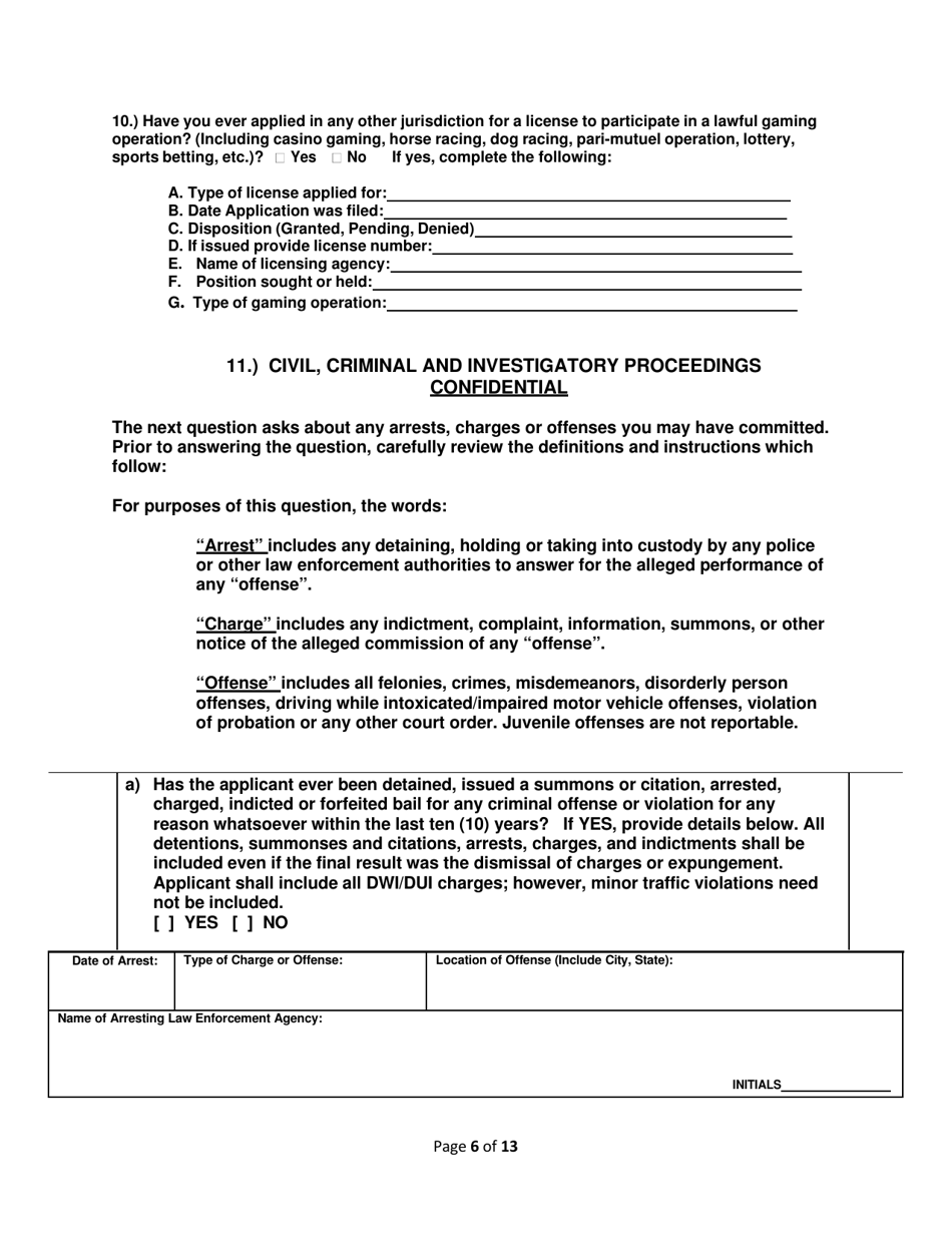 Service Employee Application - Rhode Island, Page 6