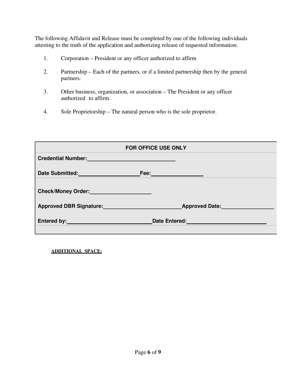 Vendor Application - Rhode Island, Page 6