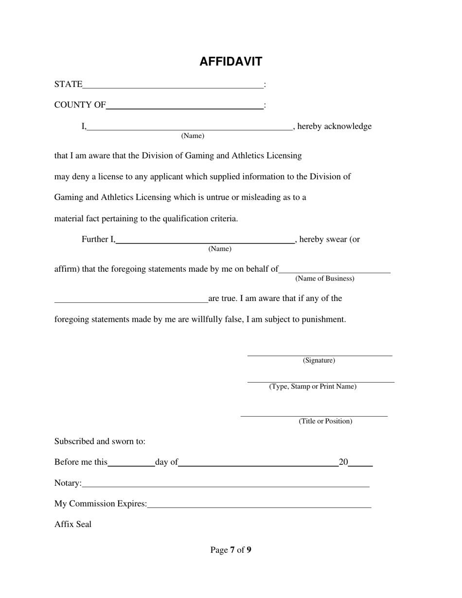 Vendor Application - Rhode Island, Page 7