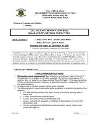 License Application for Non-facility/Vendor Employees - Rhode Island