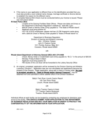 License Application for Non-facility/Vendor Employees - Rhode Island, Page 2