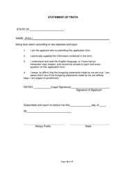 On-Facility/Vendor Gaming Employees License Application - Rhode Island, Page 16