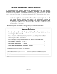 On-Facility/Vendor Gaming Employees License Application - Rhode Island, Page 17