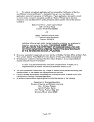 On-Facility/Vendor Gaming Employees License Application - Rhode Island, Page 3
