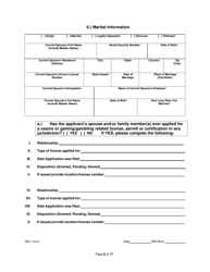 On-Facility/Vendor Gaming Employees License Application - Rhode Island, Page 8