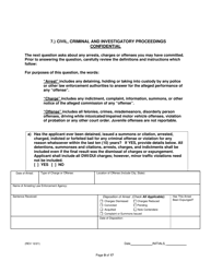 On-Facility/Vendor Gaming Employees License Application - Rhode Island, Page 9