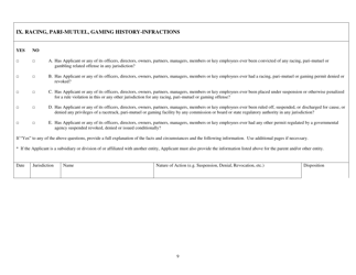 Suitability Application for Acquisition of Ownership Interest in Gaming Facility - Rhode Island, Page 9