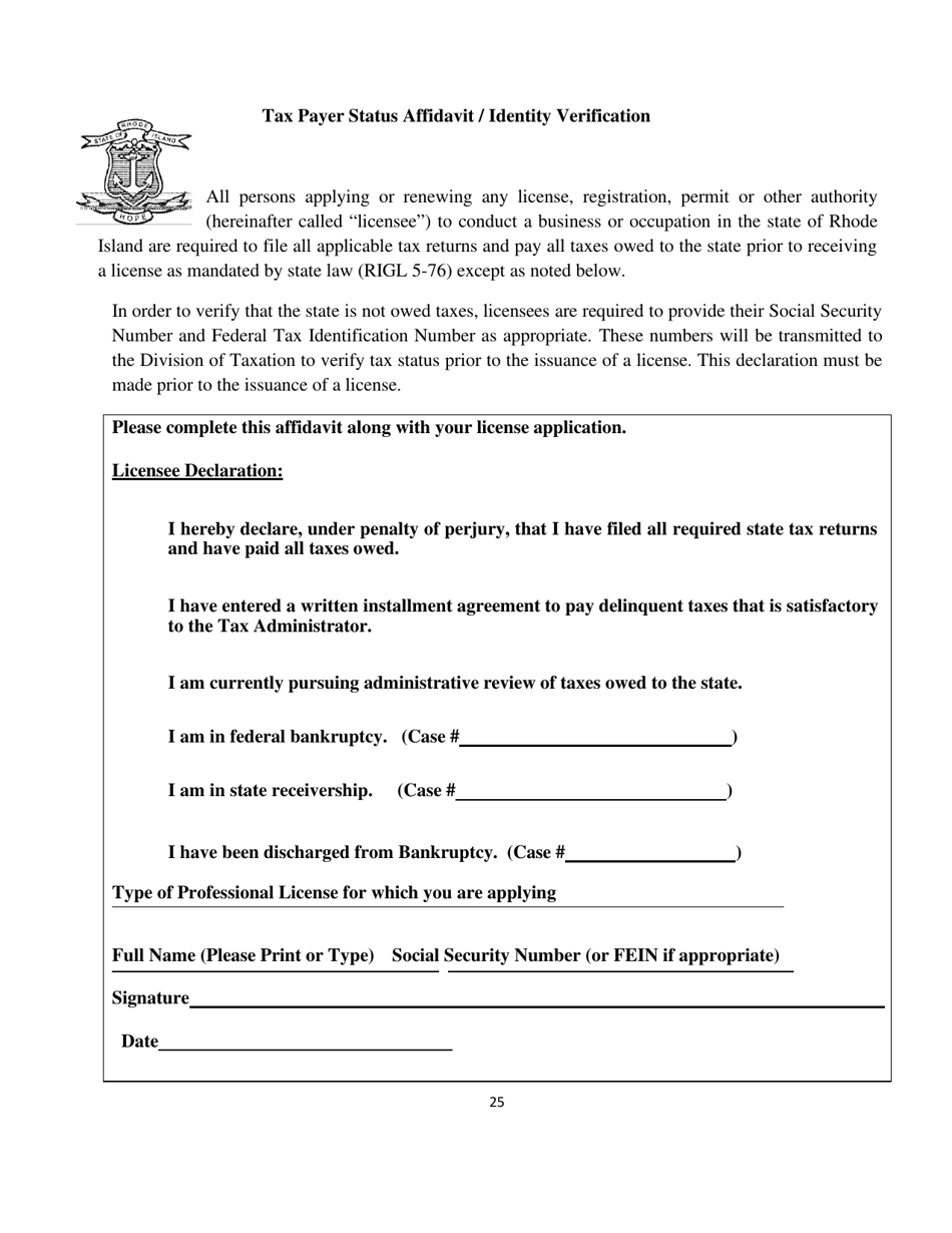 Gaming Vendor Application - Rhode Island, Page 25