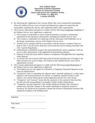 Application for Dbr Manufacturer Licensee Temporary/Seasonal Outdoor Service Area (Distillery, Brewery &amp; Brewpub, Farmerwinery) - Rhode Island, Page 2