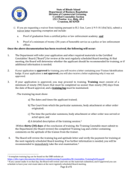 Certified Constable Application - Rhode Island, Page 2