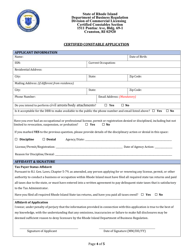 Certified Constable Application - Rhode Island, Page 4