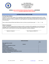 Initial Class a Motor Vehicle Repair Application - Rhode Island, Page 5
