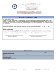 Upholstery Renewal Application - Rhode Island, Page 3