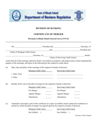 Certificate of Merger - Rhode Island, Page 3