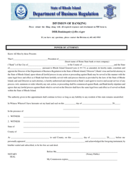 Interstate Branch Addendum to Home State Application for Approval to Establish and Maintain a Branch Office for an out-Of State Bank or Credit Union - Rhode Island, Page 3