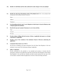 Uniform Application for Interstate Trust Activities of State-Chartered Trust Institutions - Rhode Island, Page 3