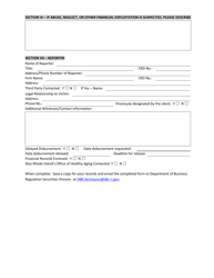 Report of Suspected Financial Exploitation of Vulnerable Adult for Use by Qualified Individuals Pursuant to R.i.g.l. 7-11.2 - Rhode Island, Page 2