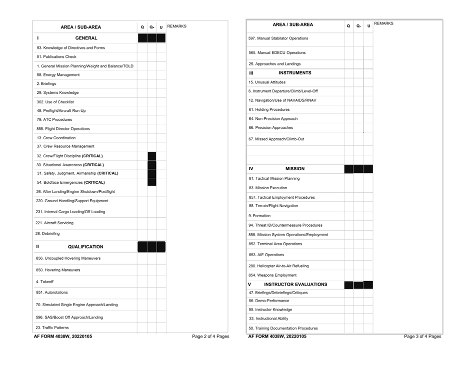 Af Form 4038w Fill Out Sign Online And Download Fillable Pdf Templateroller 2568