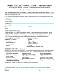 &quot;Project Professionals Lists - Information Form&quot; - South Carolina, Page 3