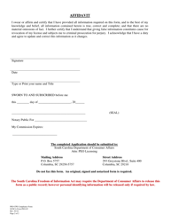SCDCA Form PEO-05 Professional Employer Organization - Continuing Education Compliance - South Carolina, Page 2