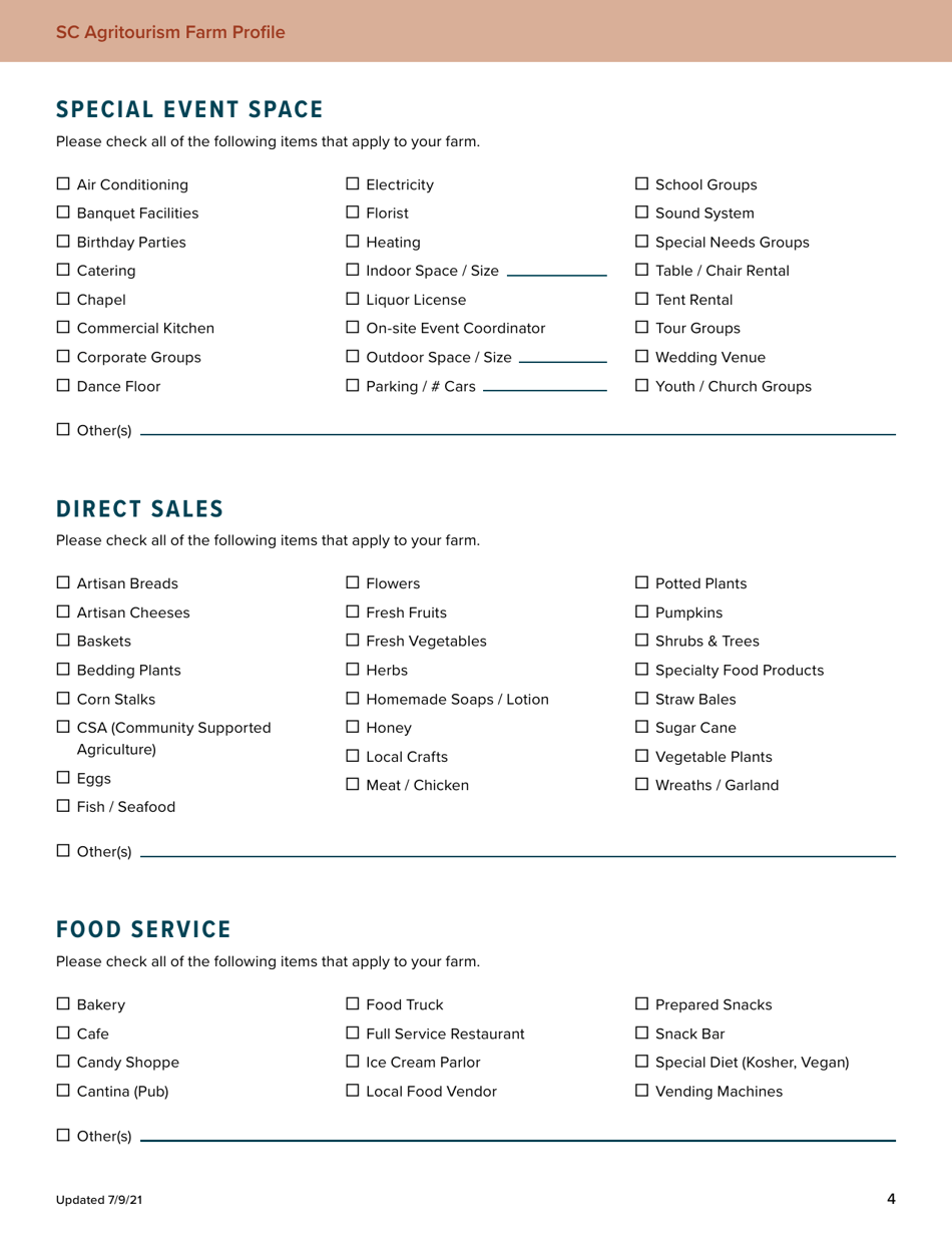 Agritourism Farm Profile - South Carolina, Page 4