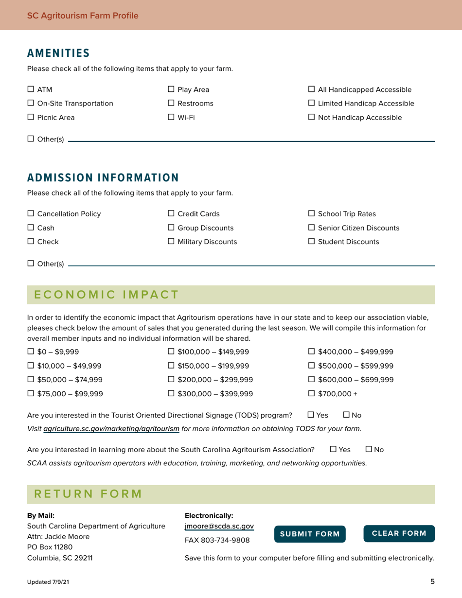 Agritourism Farm Profile - South Carolina, Page 5
