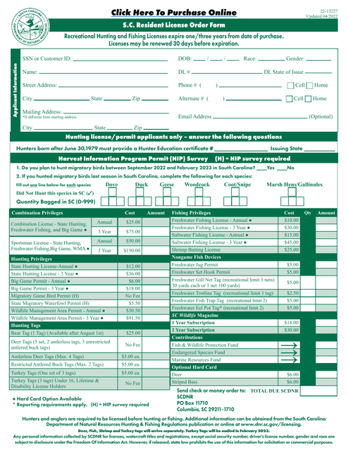 Form 22-13227  Printable Pdf