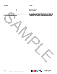 Form MDJS618 Summons for Criminal Case - Sample - Pennsylvania (English/Nepali), Page 2