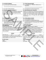 Order of Adjunction and Disposition - Sample - Pennsylvania (English/Spanish), Page 9