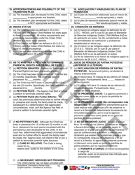 Dispositional/Permanency Review Order - Sample - Pennsylvania (English/Spanish), Page 10