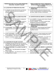 Dispositional/Permanency Review Order - Sample - Pennsylvania (English/Spanish), Page 15