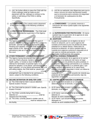 Dispositional/Permanency Review Order - Sample - Pennsylvania (English/Spanish), Page 18