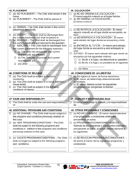 Dispositional/Permanency Review Order - Sample - Pennsylvania (English/Spanish), Page 19