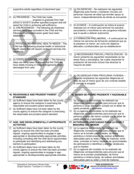 Dispositional/Permanency Review Order - Sample - Pennsylvania (English/Spanish), Page 8