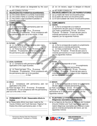 Permanency Review Order (Non-placement) - Sample - Pennsylvania (English/Spanish), Page 2