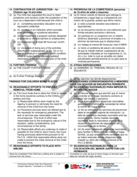 Permanency Review Order (Non-placement) - Sample - Pennsylvania (English/Spanish), Page 7