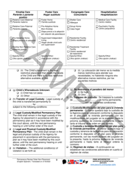 Permanency Review Order (Non-placement) - Sample - Pennsylvania (English/Spanish), Page 9