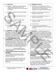 Permanency Review Order - Sample - Pennsylvania (English/Spanish), Page 14