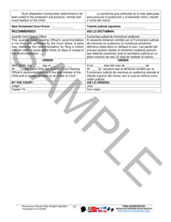 Permanency Review Order - Sample - Pennsylvania (English/Spanish), Page 17