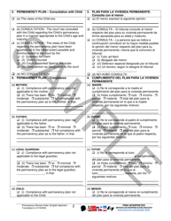 Permanency Review Order - Sample - Pennsylvania (English/Spanish), Page 2