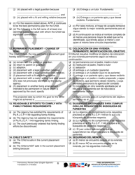 Permanency Review Order - Sample - Pennsylvania (English/Spanish), Page 6