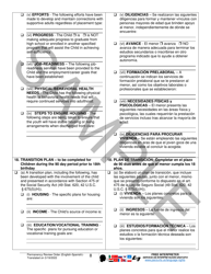 Permanency Review Order - Sample - Pennsylvania (English/Spanish), Page 8