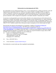 Formulario PH-3814 Formulario De Queja Por Discriminacion - Tennessee (Spanish), Page 3