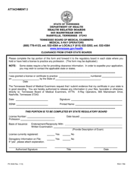 Form PH3549 Application for License as a Medical X-Ray Operator - Tennessee, Page 10
