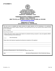 Form PH3549 Application for License as a Medical X-Ray Operator - Tennessee, Page 12