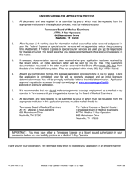 Form PH3549 Application for License as a Medical X-Ray Operator - Tennessee, Page 2
